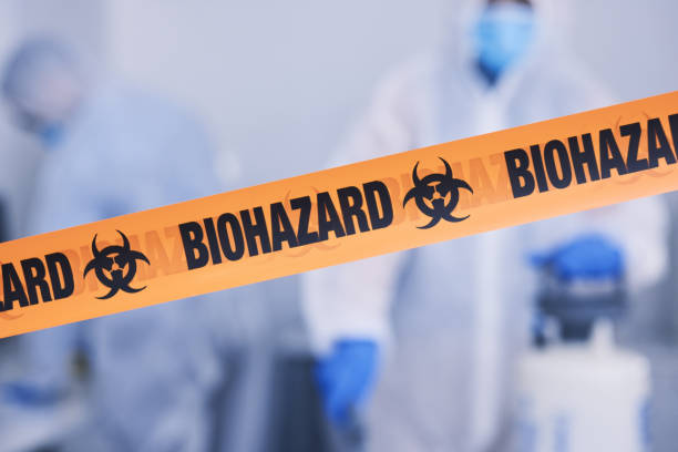 Professional Biohazard Cleanup technician working in Comfort, TX